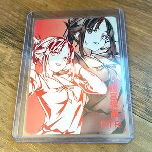 WAIFU PTR CARD SCHOOL GIRL TCG SLEEVED AND TOP LOADED